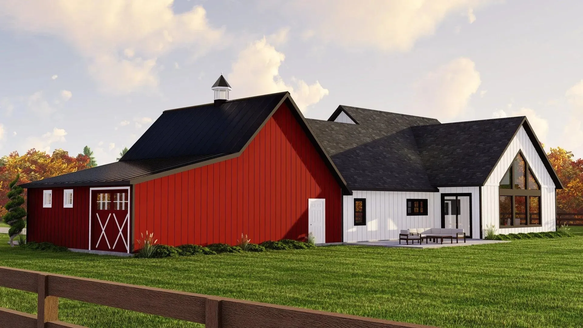 2,400 sq ft Barndominium Style Family Home with Versatile Spaces