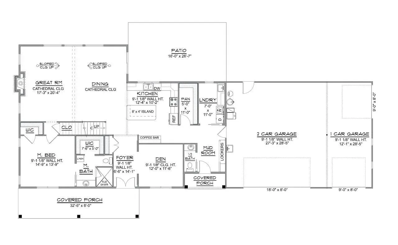 2,400 sq ft Barndominium Style Family Home with Versatile Spaces