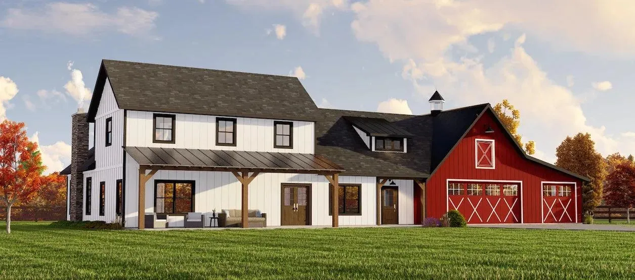 2,400 sq ft Barndominium Style Family Home with Versatile Spaces