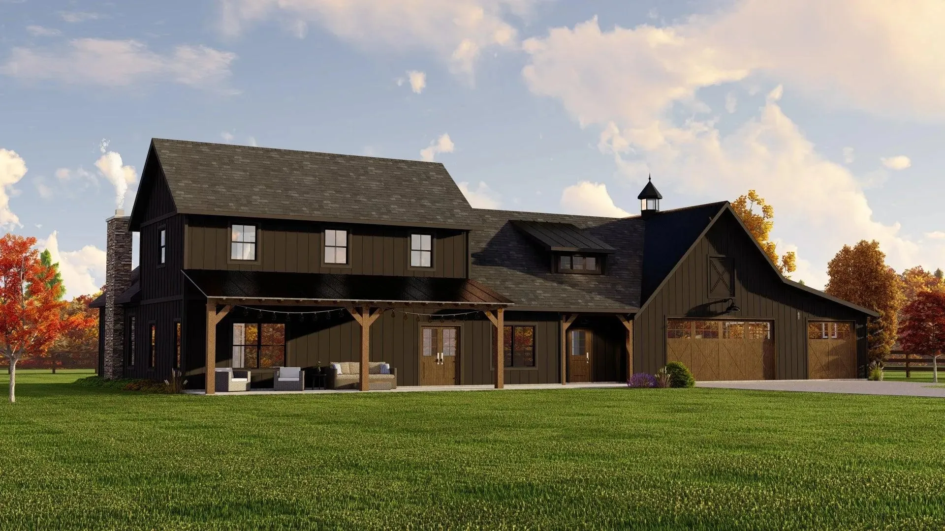 2,400 sq ft Barndominium Style Family Home with Versatile Spaces
