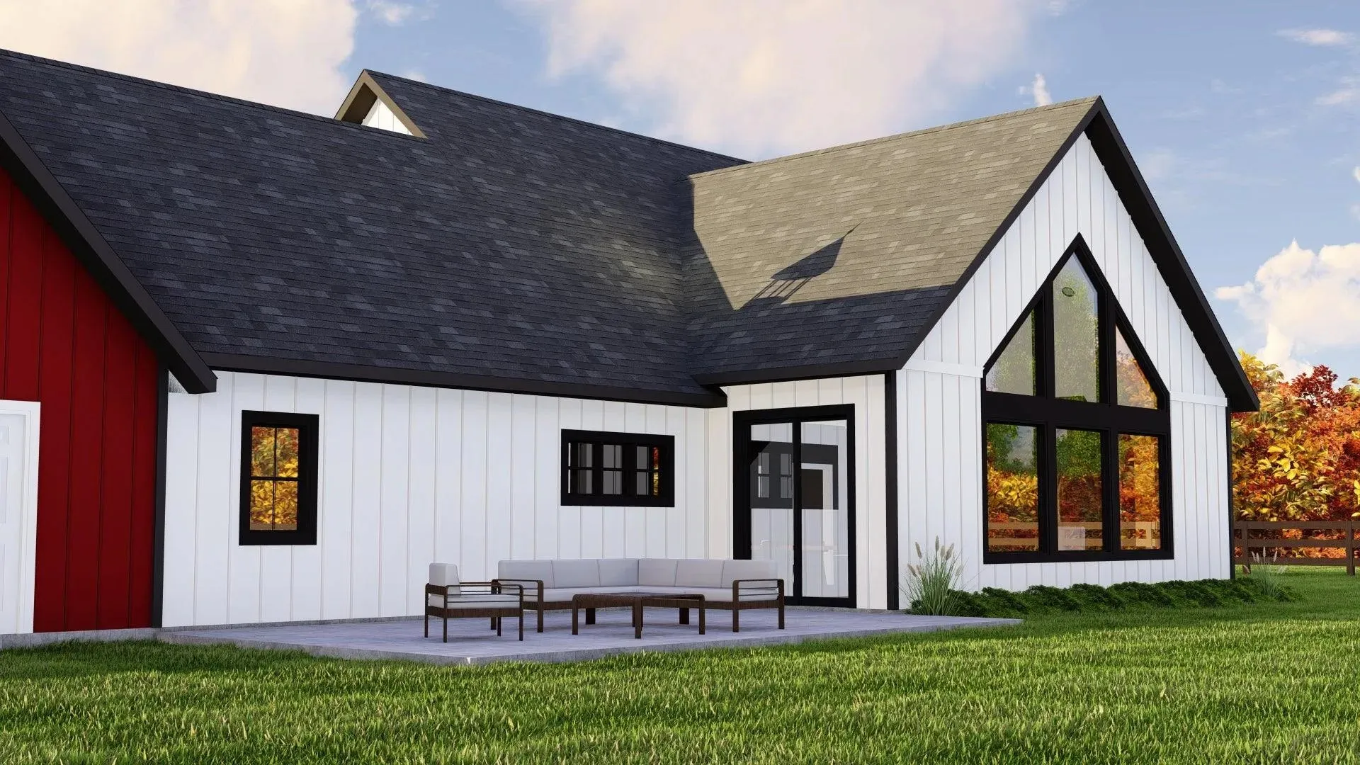 2,400 sq ft Barndominium Style Family Home with Versatile Spaces