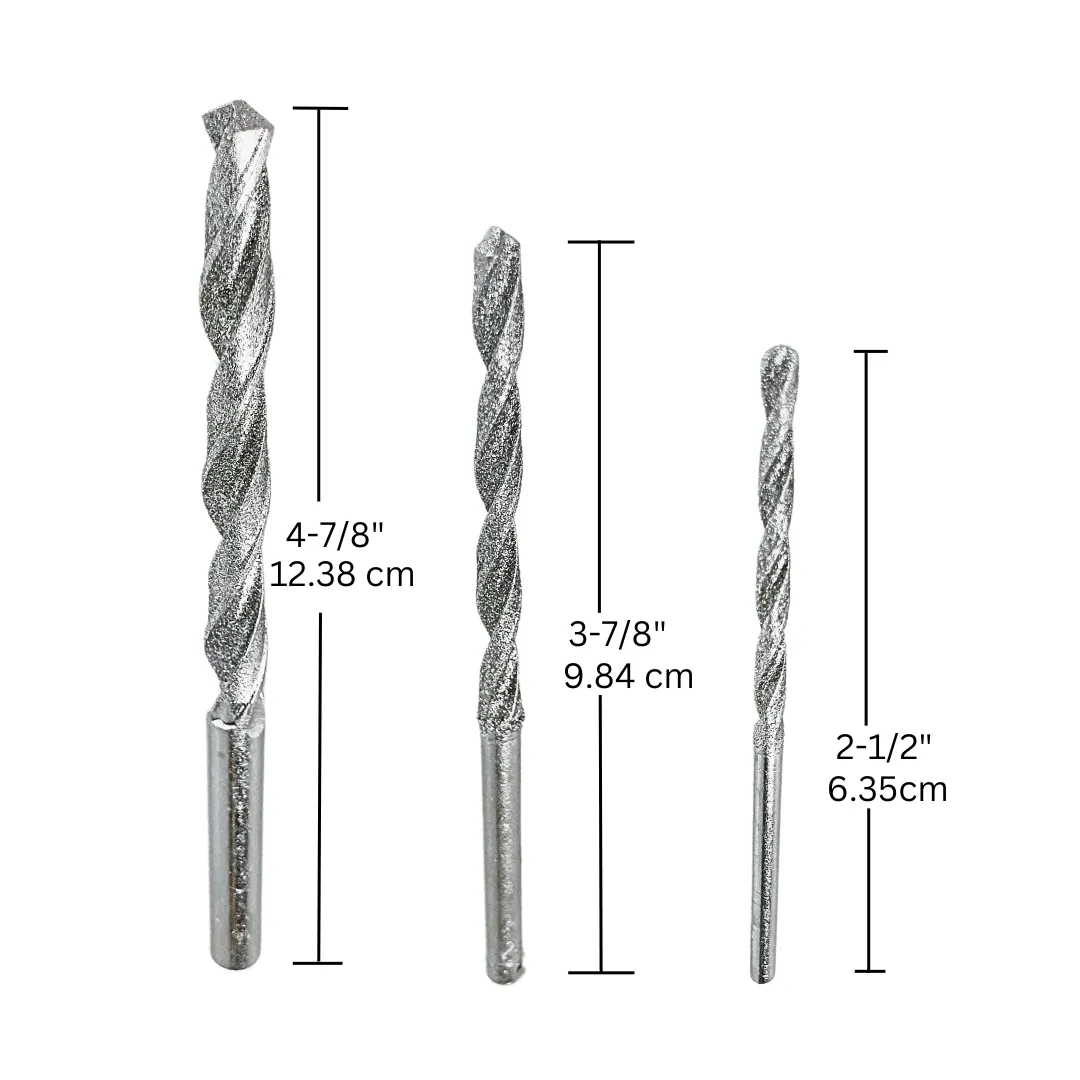 5 Pc. Diamond Drill Bit Set - 1/16" to 3/8" (Pack of: 1) - TJ951-500