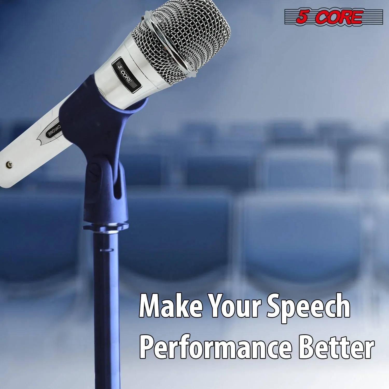 5Core Microphone Pro Neodymium Dynamic Mic XLR Audio Cardiod Karaoke