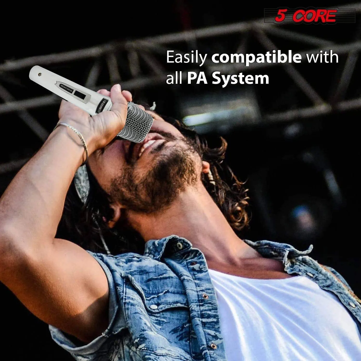 5Core Microphone Pro Neodymium Dynamic Mic XLR Audio Cardiod Karaoke