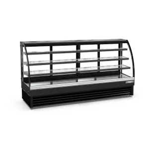 American Chef 80" Curved Glass Floor Refrigerated Display Case DCC80