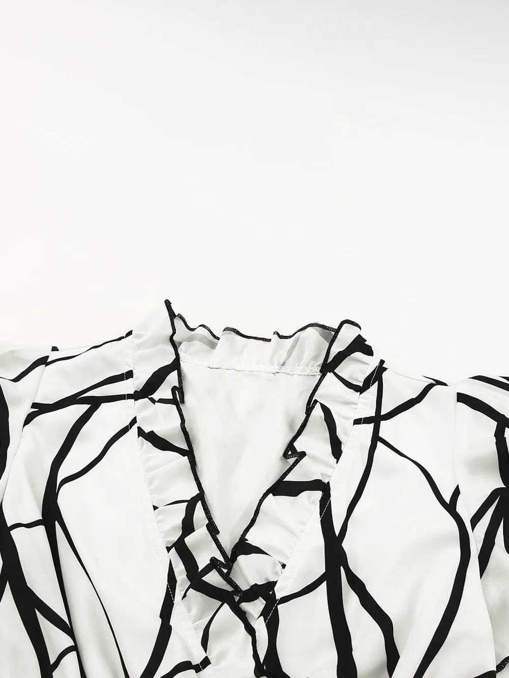 Beach Maxi Dress with Abstract Print