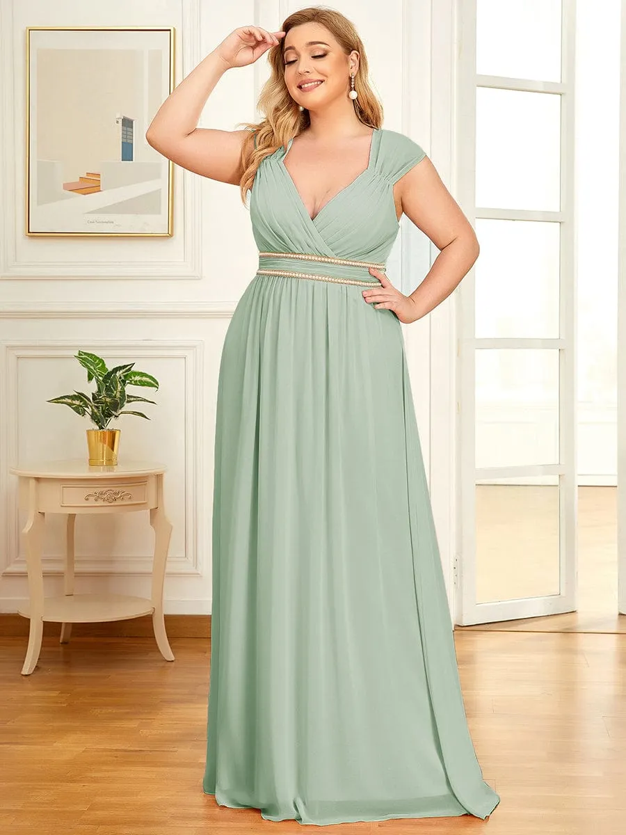 Beaded Detail Maxi Dress for Events
