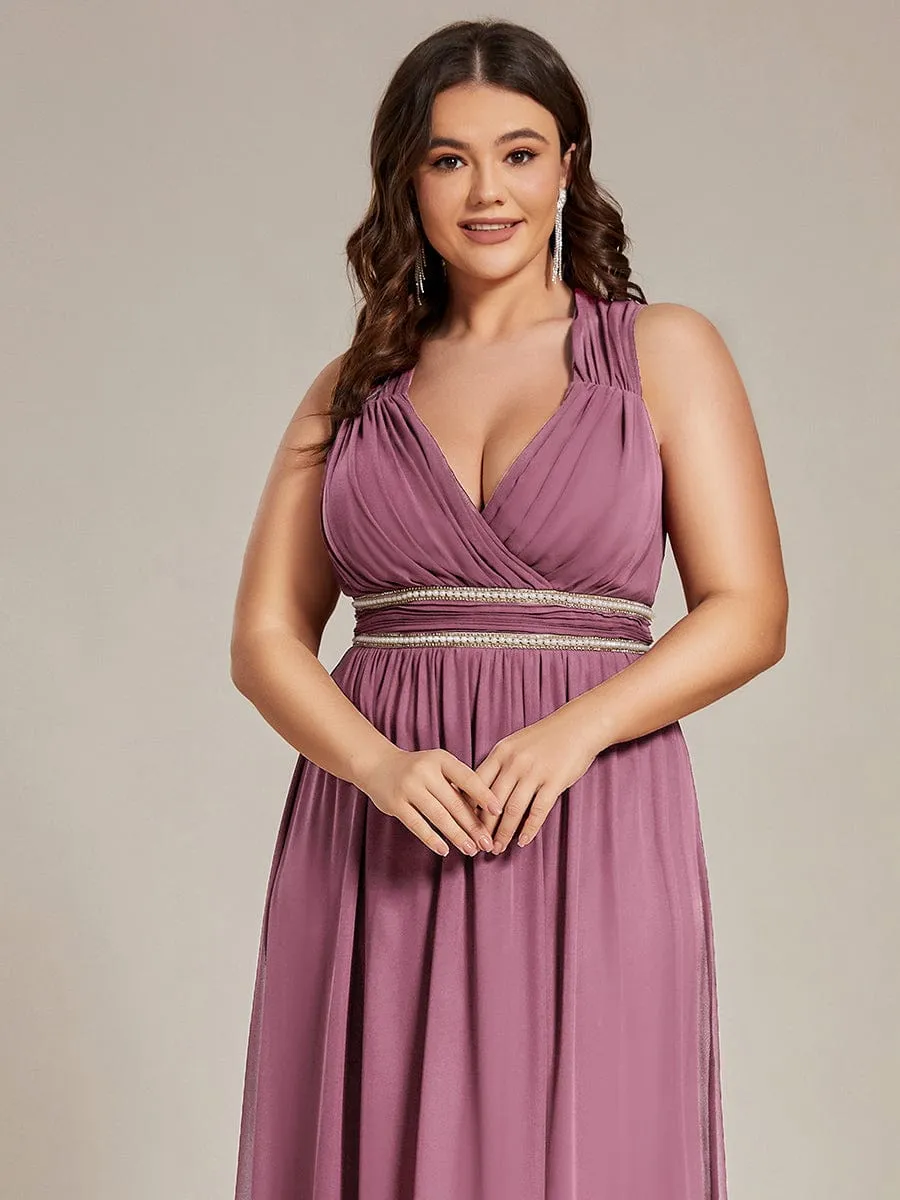Beaded Detail Maxi Dress for Events