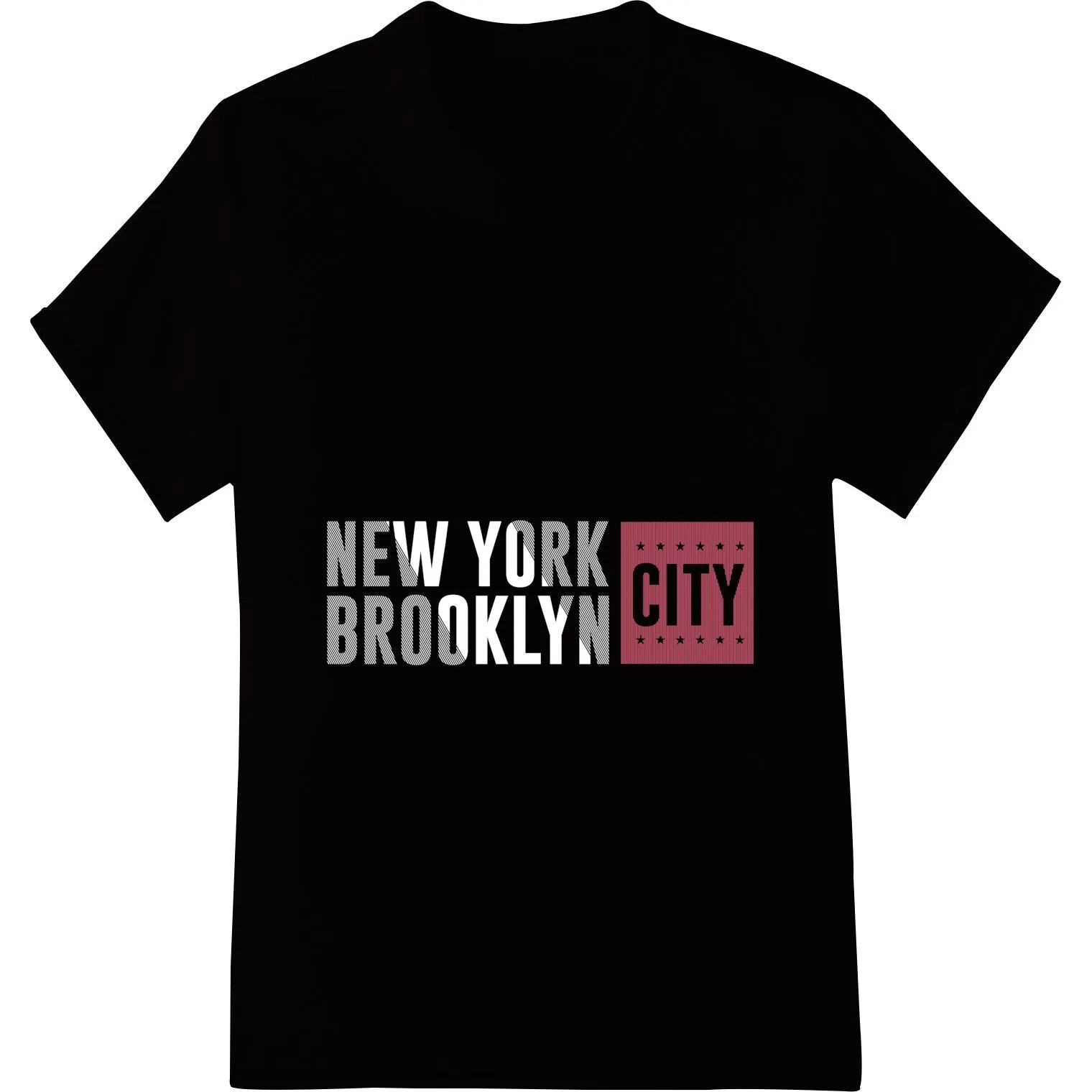 Bold CITY Graphic Heat Transfer - Urban Pink Text Design