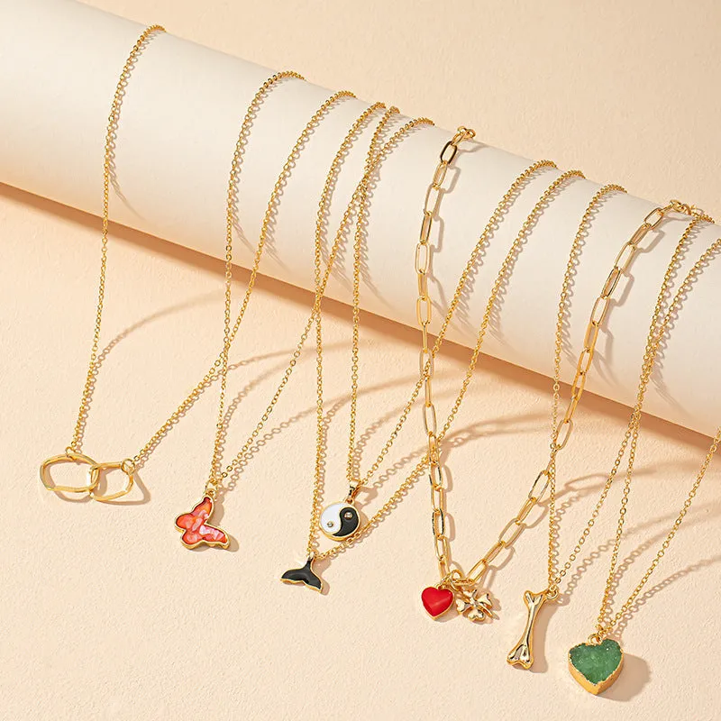 Butterfly Love Necklace Set with Elegant Minimalist Charm