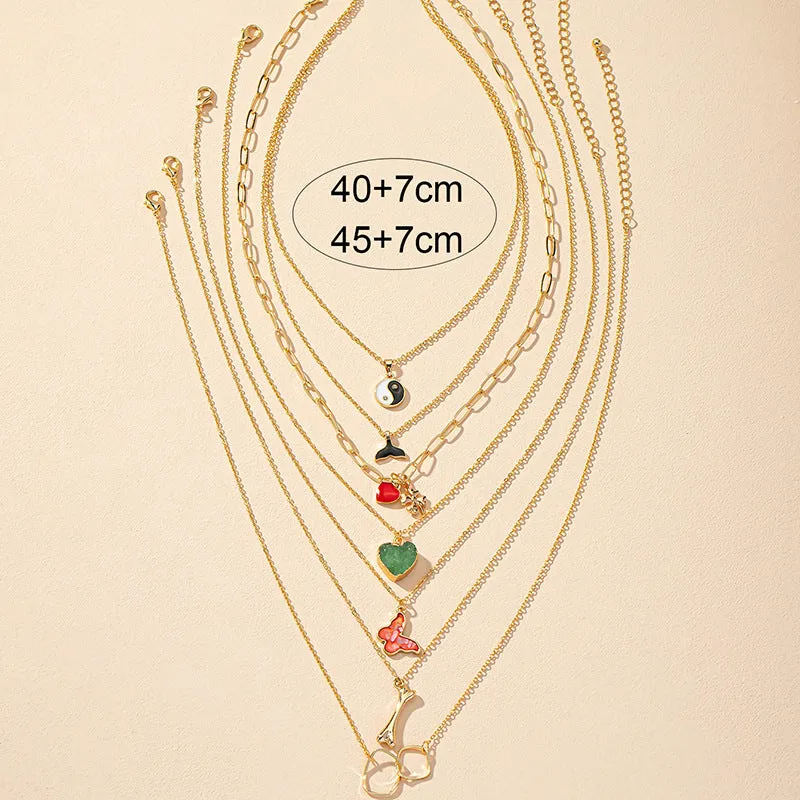 Butterfly Love Necklace Set with Elegant Minimalist Charm