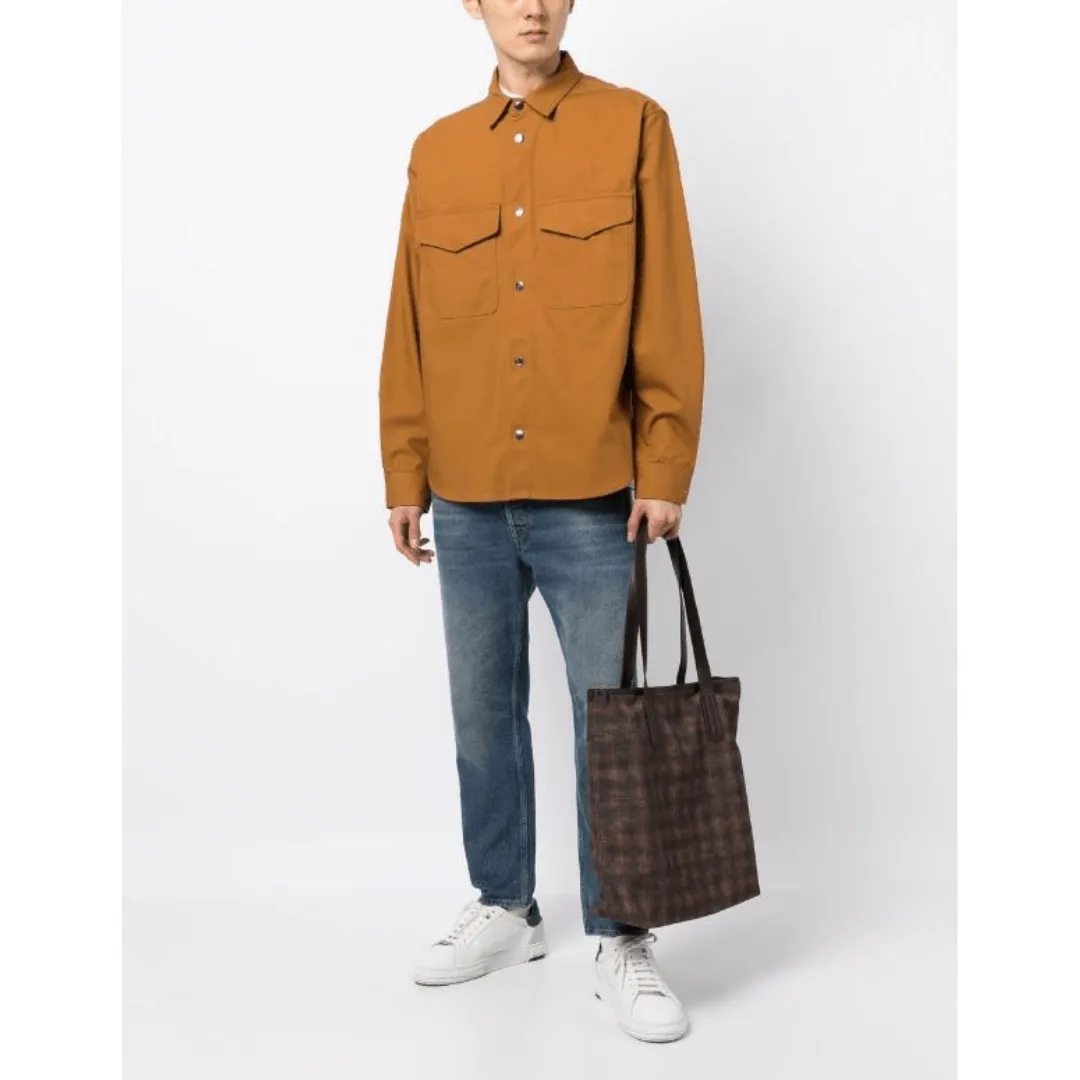 CANVAS TARTAN SHOPPER
