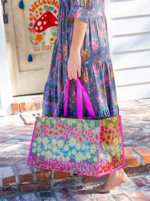 Carry All Happy Tote Bag - Wildflower Border