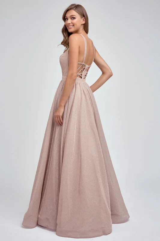 Classic A-Line Sweetheart Sleeveless Long Evening Dress