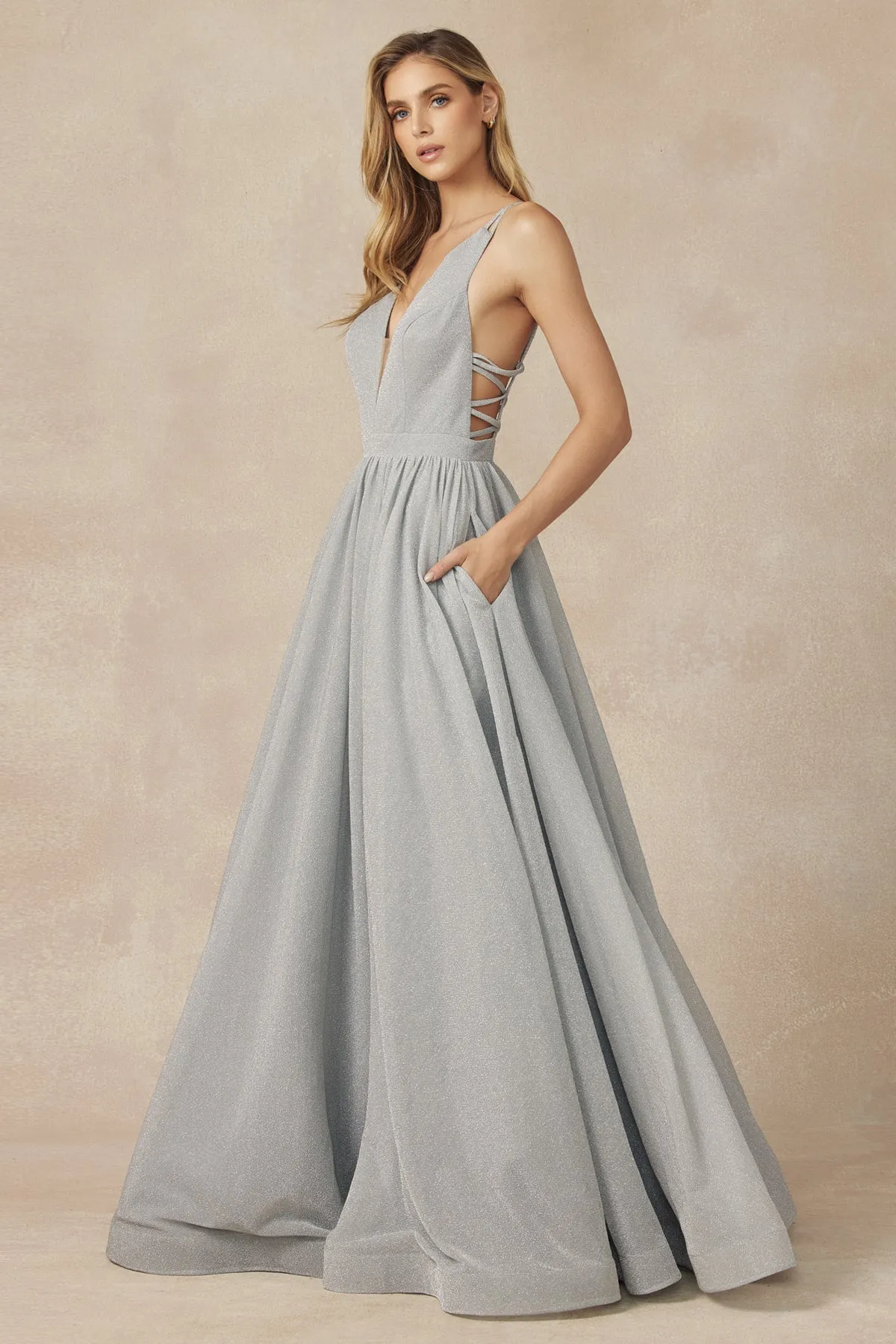 Classic A-Line Sweetheart Sleeveless Long Evening Dress