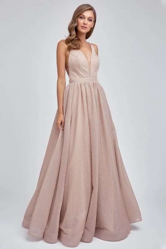 Classic A-Line Sweetheart Sleeveless Long Evening Dress