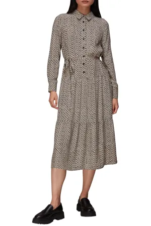 Clover Print Shirt Dress