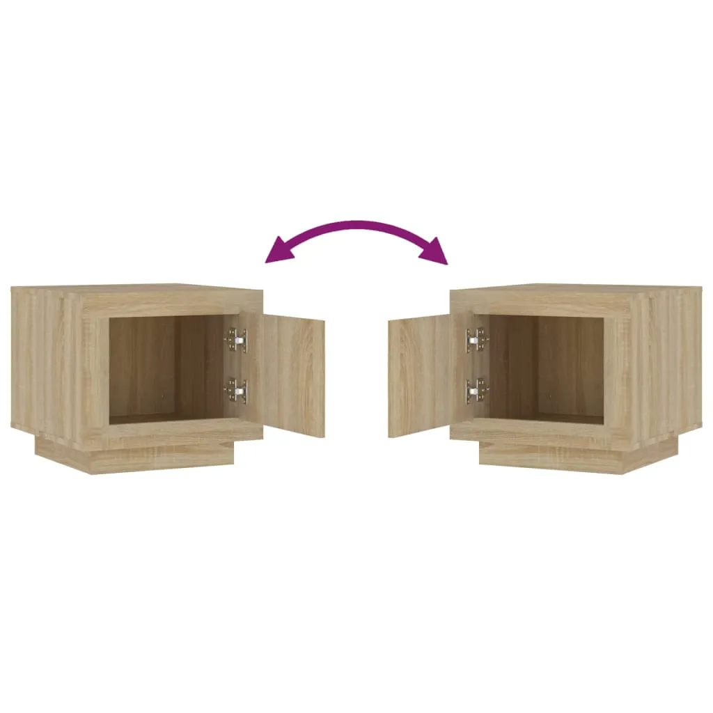 Coffee Table Sonoma Oak 51x50x45 cm Engineered Wood