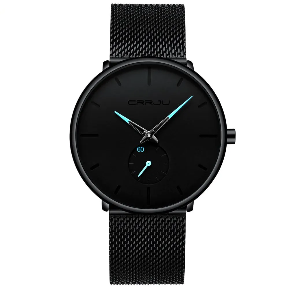 CRR™ Men's Minimalist Ultra Slim Black Watch