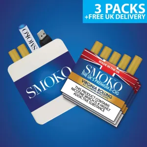 FREE E-CIGARETTE DEAL   3 PACK OF E-CIG REFILLS - £30.00 (SAVE £12.75)