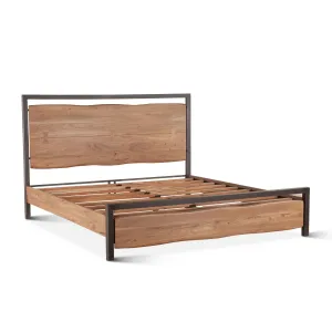 Glenwood Modern Smoked Acacia King Bed