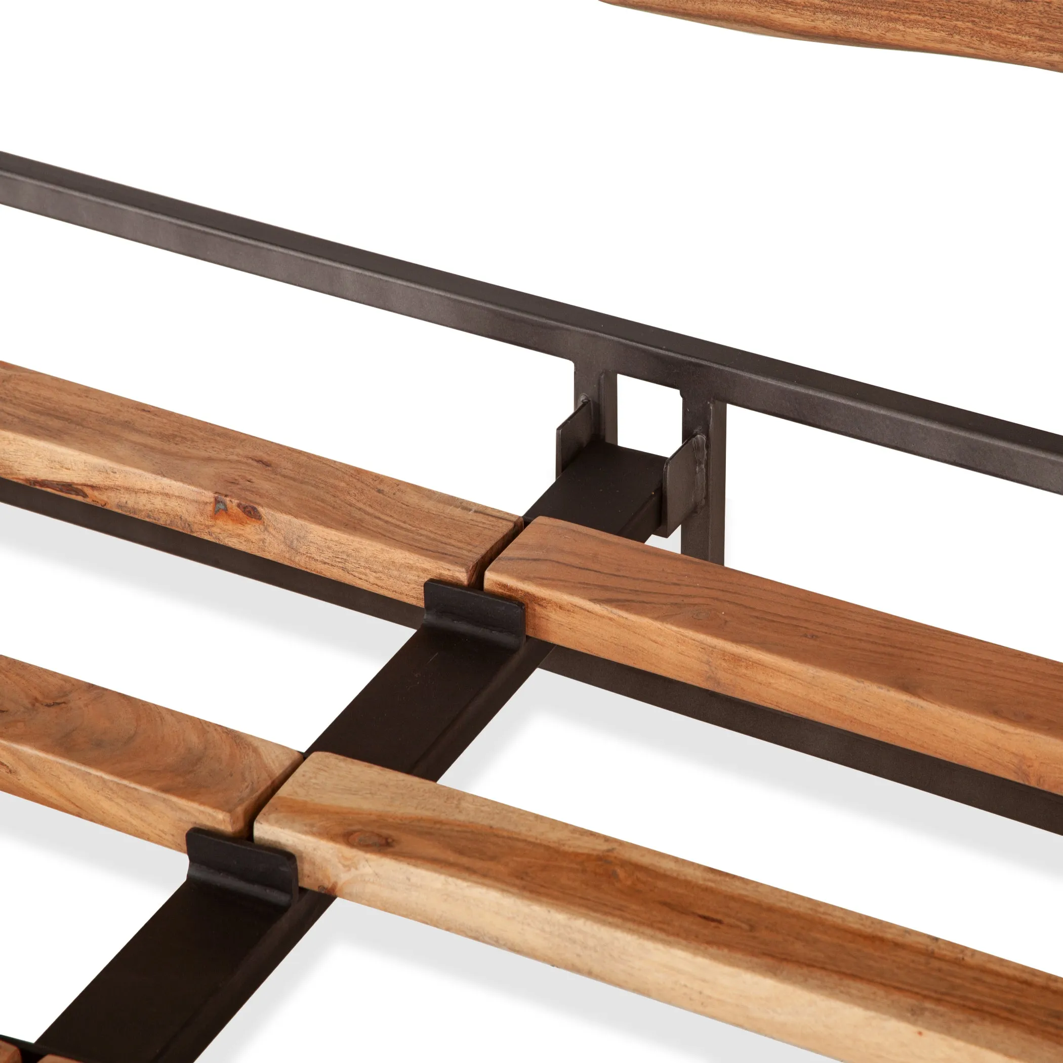 Glenwood Modern Smoked Acacia King Bed