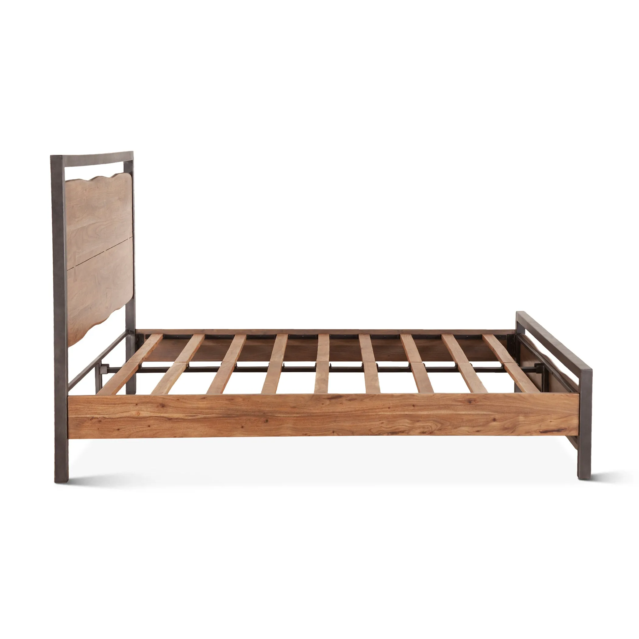 Glenwood Modern Smoked Acacia King Bed