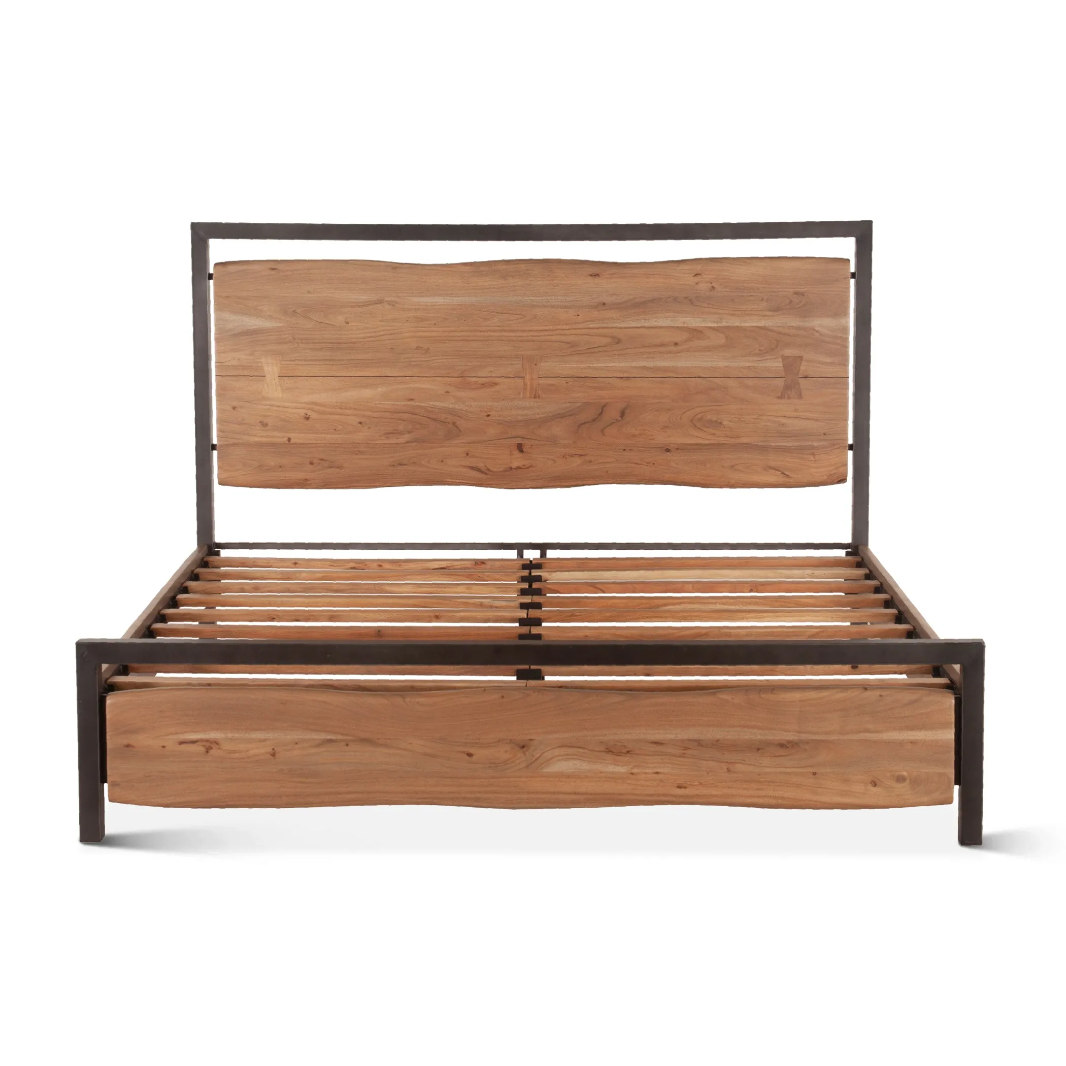 Glenwood Modern Smoked Acacia King Bed