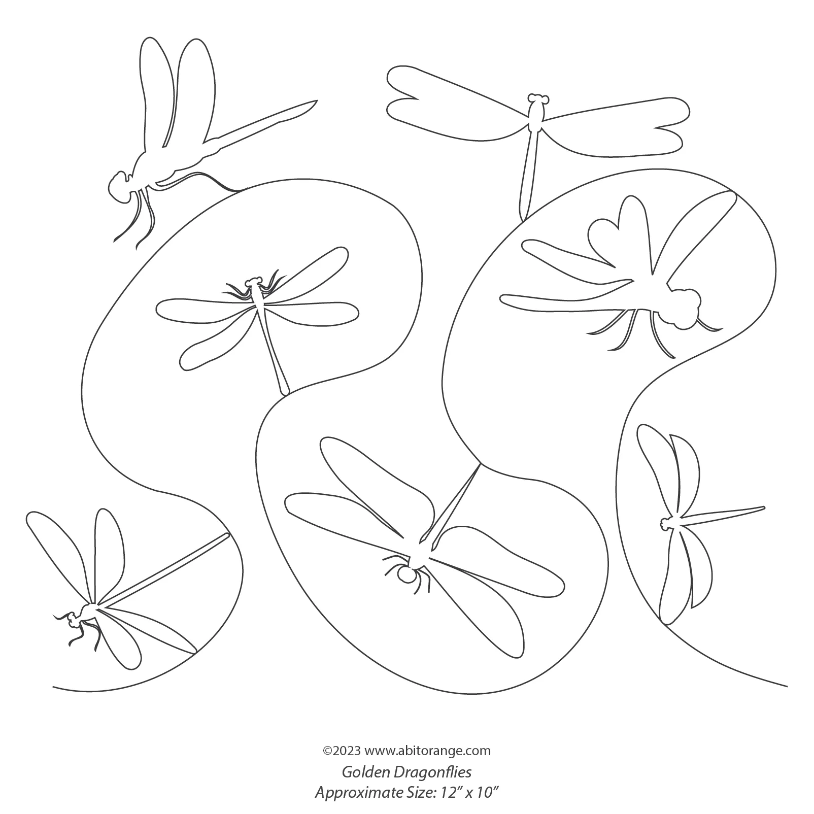 Golden Dragonflies