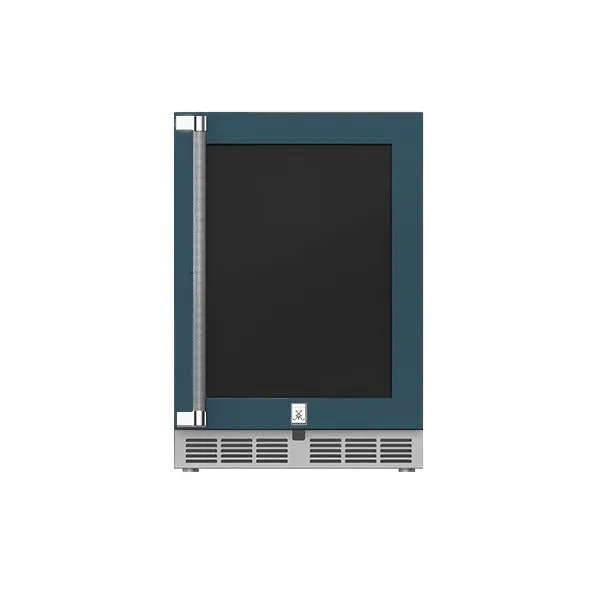 Hestan 24" Refrigerator with Glass Door, Right Hinged