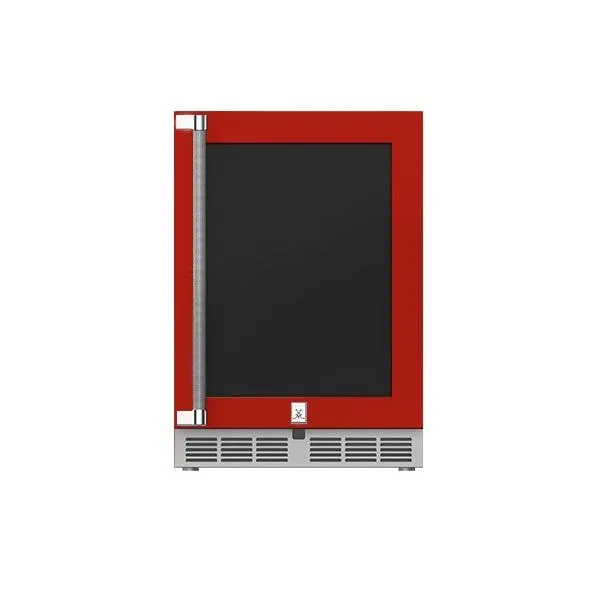 Hestan 24" Refrigerator with Glass Door, Right Hinged