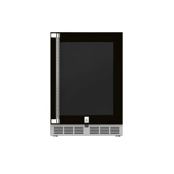 Hestan 24" Refrigerator with Glass Door, Right Hinged