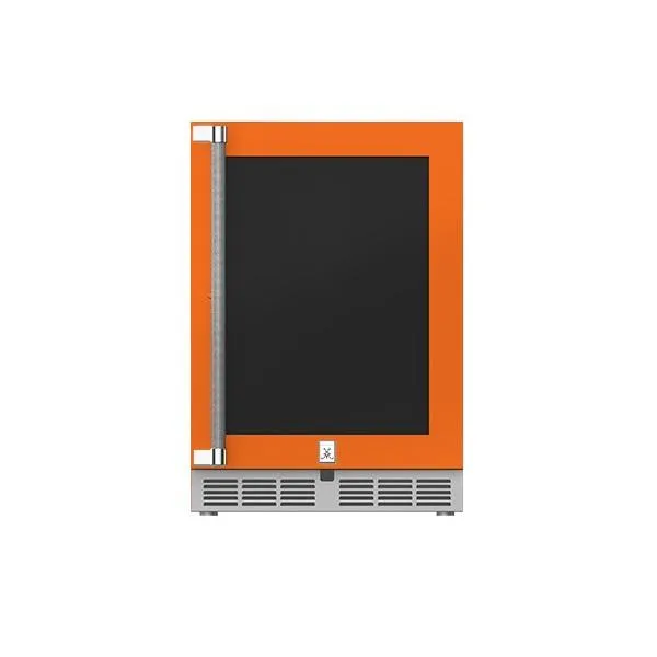 Hestan 24" Refrigerator with Glass Door, Right Hinged