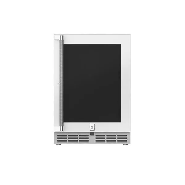 Hestan 24" Refrigerator with Glass Door, Right Hinged