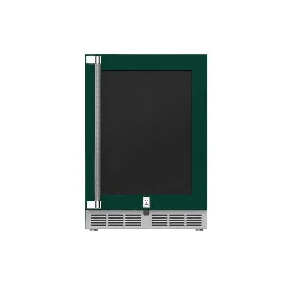 Hestan 24" Refrigerator with Glass Door, Right Hinged
