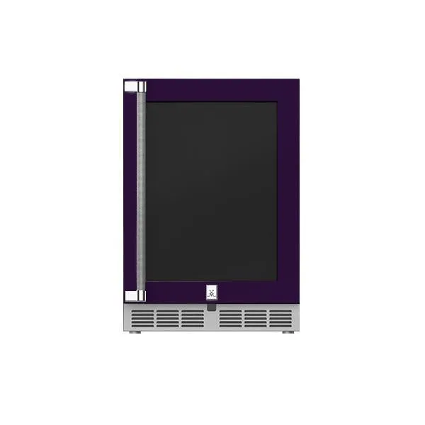 Hestan 24" Refrigerator with Glass Door, Right Hinged
