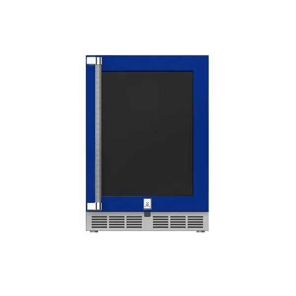 Hestan 24" Refrigerator with Glass Door, Right Hinged
