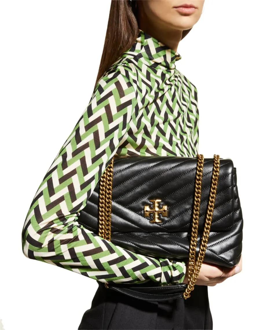 Kira Chevron Tory Burch Quilted Convertible Crossbody Bag