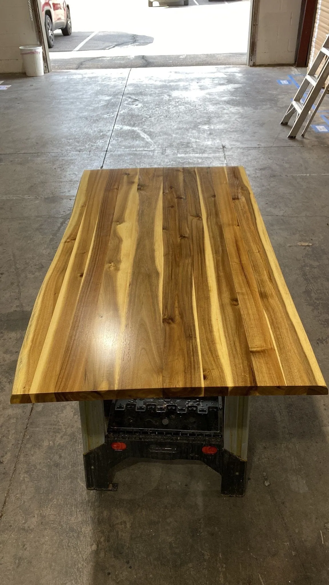 Live Edge Dining Table - Teak Wood Dining Room Table
