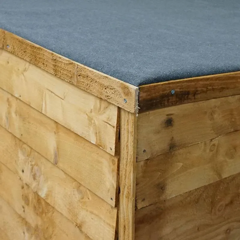 Mercia Garden Storage 4' 1" x 6' 4" Pent Bike Store - Budget Dip Treated Overlap