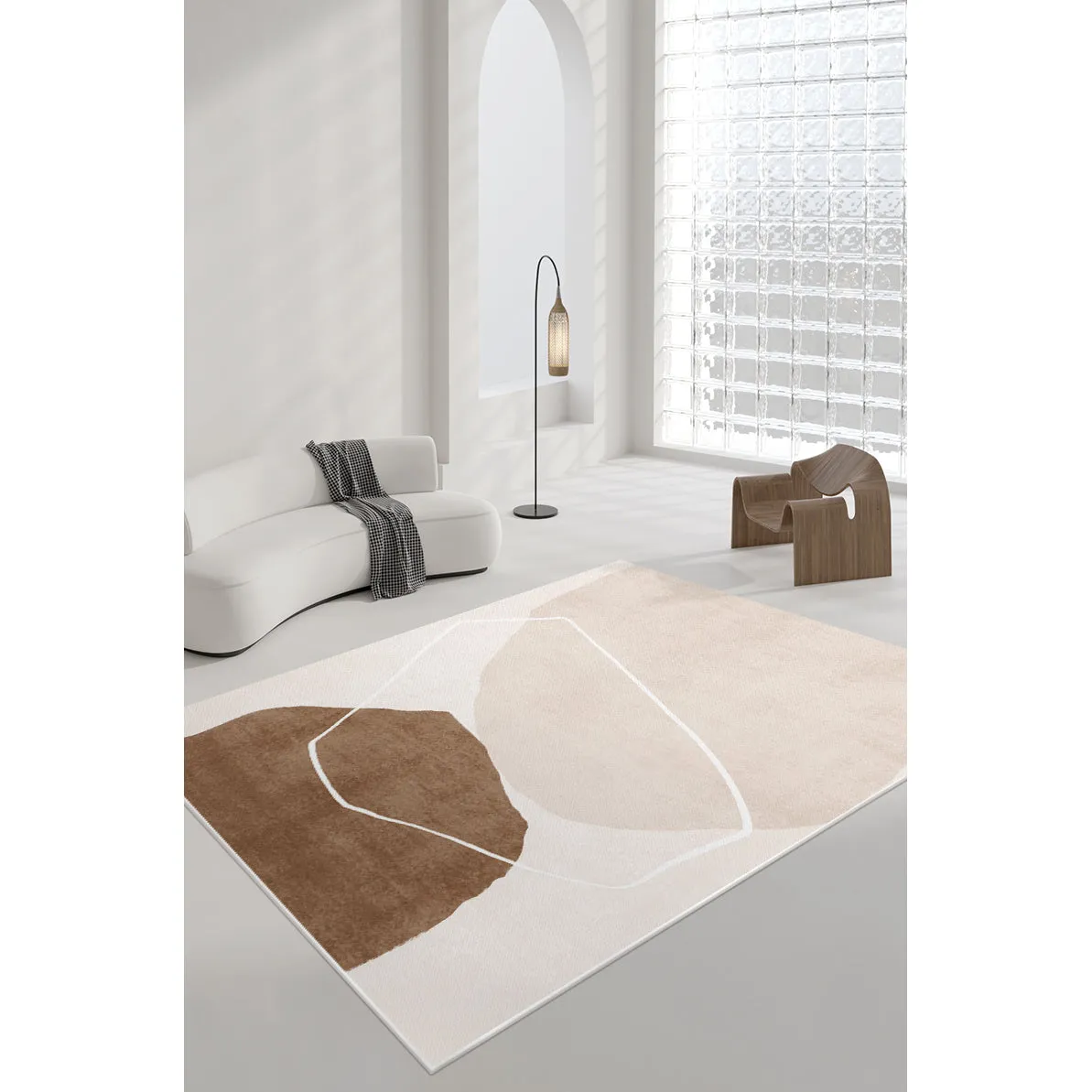 Modern Abstract Non-Shedding Area Rug Illusory 160X230CM