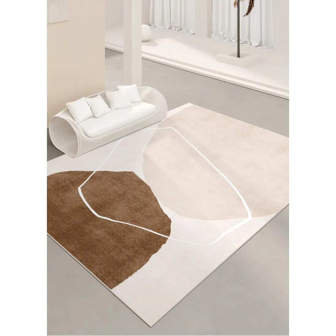 Modern Abstract Non-Shedding Area Rug Illusory 160X230CM