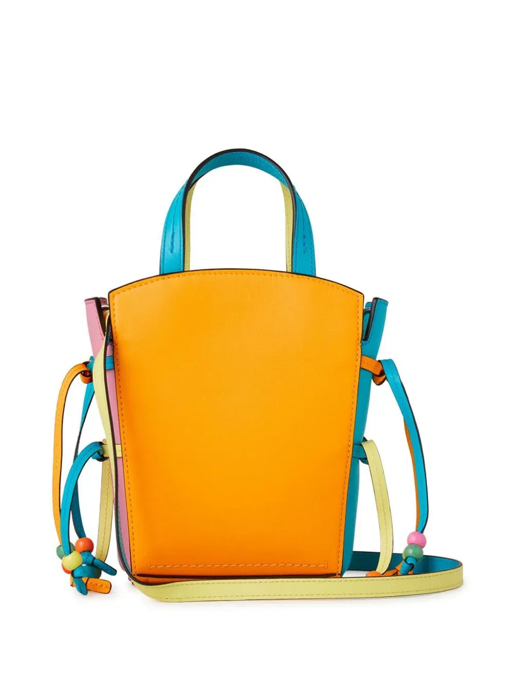 Mulberry X Mira Mikati Mini Clovelly Tote Multi Colour Smooth Flat Leather