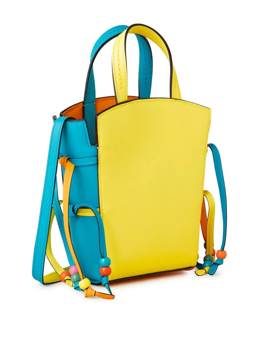 Mulberry X Mira Mikati Mini Clovelly Tote Multi Colour Smooth Flat Leather