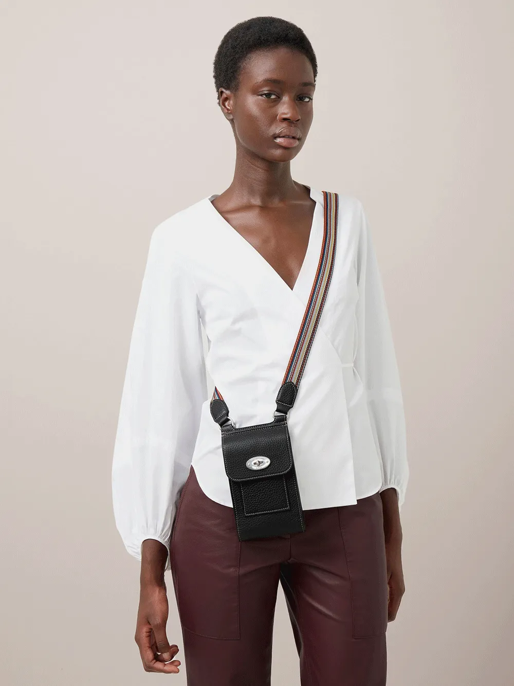 Mulberry x Paul Smith Mini Antony Heavy Grain (Black)