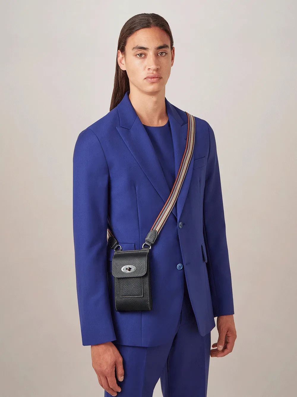 Mulberry x Paul Smith Mini Antony Heavy Grain (Black)