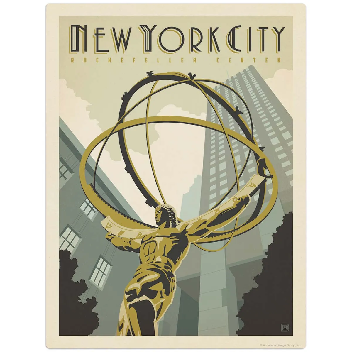 New York City Rockefeller Center Decal