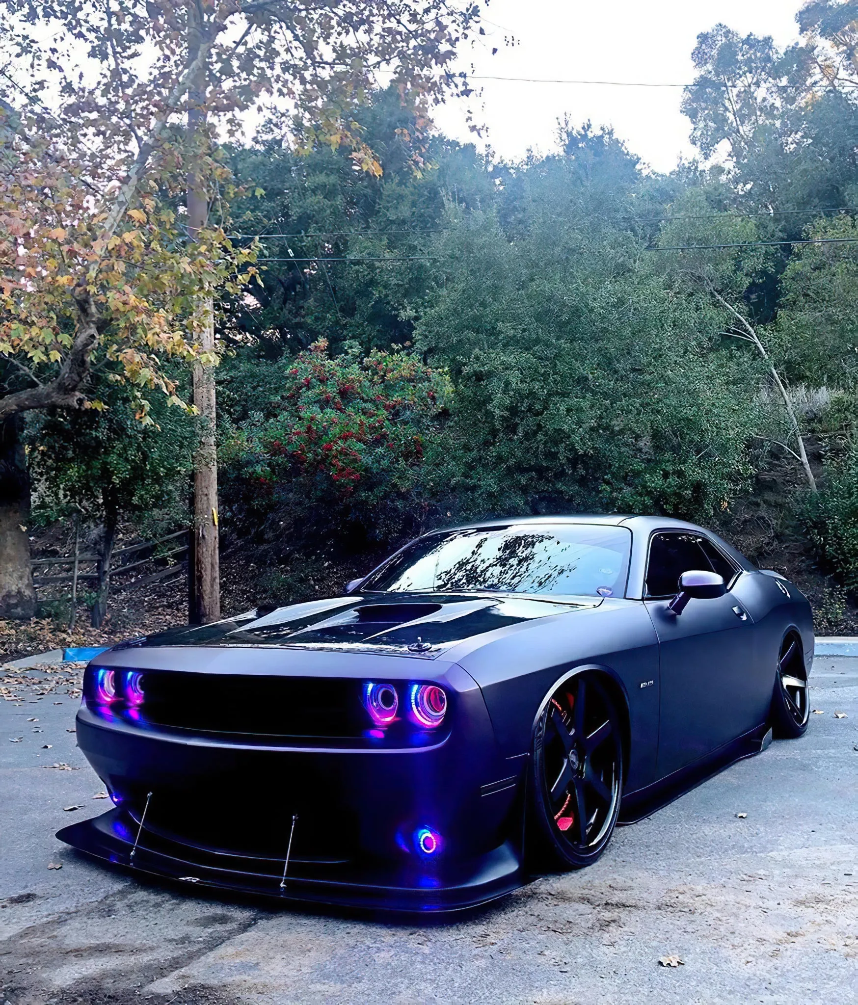 ORACLE Lighting 2008-2014 Dodge Challenger Dynamic ColorSHIFT Surface Mount Headlight & Fog Light Halo Kit - COMBO