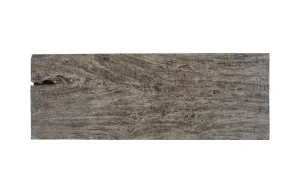 Origins Dining Table Straight Edge, Gray Stone, Straight Satin Black Legs TH107793