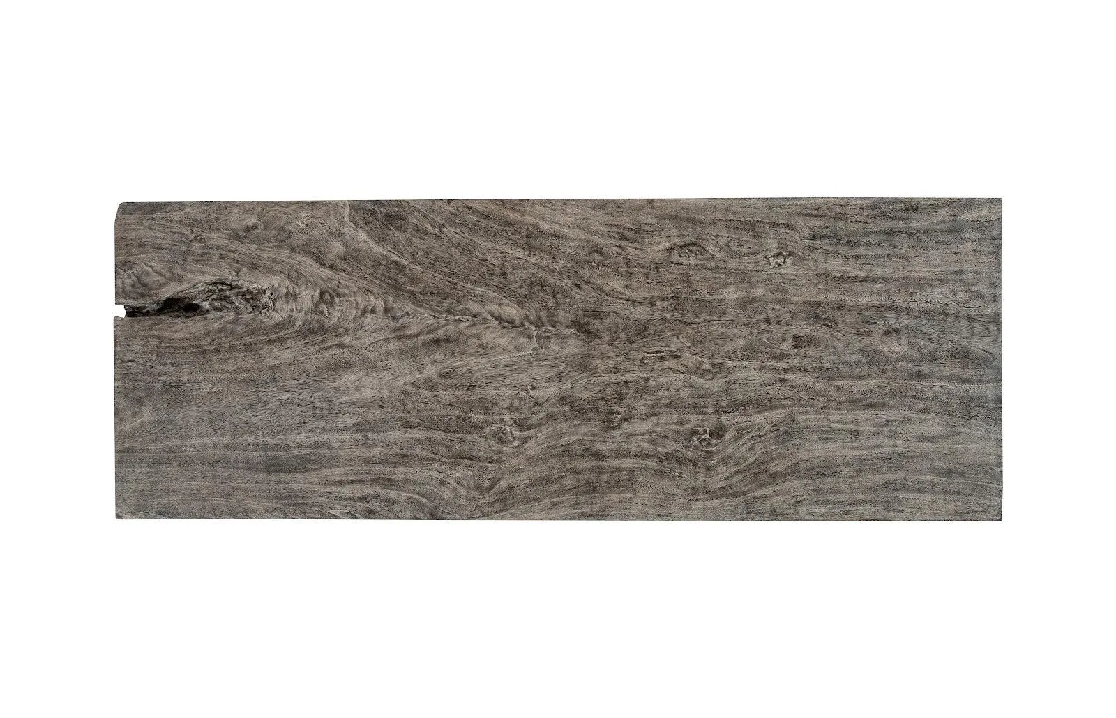 Origins Dining Table Straight Edge, Gray Stone, Straight Satin Black Legs TH107793